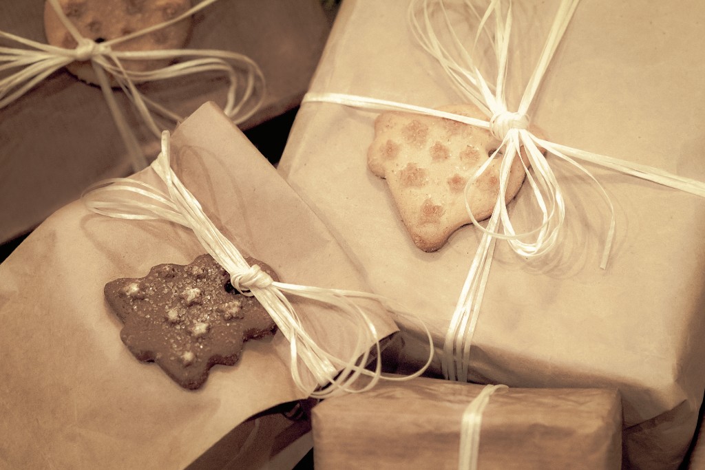 Christmas Gift Packed With Cookies